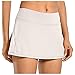 MGSFGlk Damen Tennisrock mit Falten Sportrock mit Innenhose Tennis Skort Damen mit Balltasche Sportshorts rot Kurz Hosenrock Sommer Minirock Laufrock für Tennis Golf Yoga Running Hockey