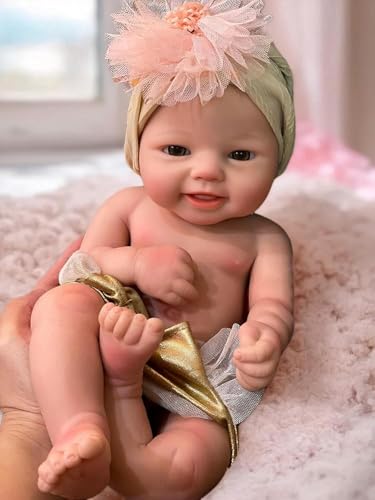 Muñeca bebé de silicona 15 pulgadas realista y articulada miniatura 1