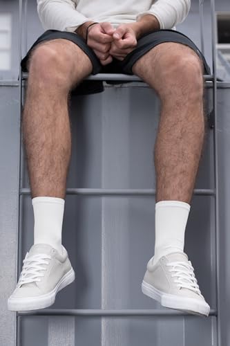 Sockscarving Pack of 8 Black&White Color Cotton Mens Crew Socks, Suitable for all Occasion, Full Length, Odour Free &, 3X Softer than Regular Socks3