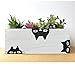 Black Cat Planter, Wood Planter Box, Cat Mom, Cat Lovers Decor, Catnip Planter