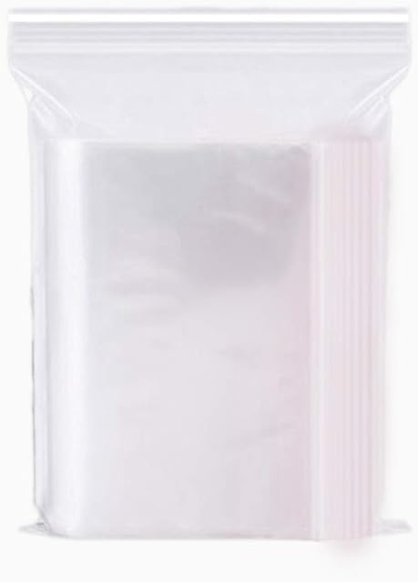 200 PCS Resealable Plastic Bags, 3.94×5.9inch Sealed Storage Pouches Grip Seal Bag Small Clear Plastic Bags Reusable Press Seal Bags Clear Ziplock Bags for Food Storage Kitchen Office Jewellery