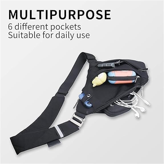 Anti Theft Travel Bag Crossbody, Adjustable Strap Travel Purses Personal Small Item Travel Bag for Women and Men3