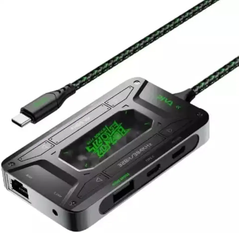 Piva DS7 PRO Type C 7-in-1 Adapter with Extra Cable, compatible with Casting Device to Screen