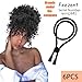 FEEZENT 6PCS Adjustable Headband Hair Tie for Thick Heavy Natural Kinky & Curly Hair, C-1 Count (Pack of 6)