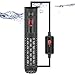 50-500W Chauffage Aquarium, avec Contrôleur De Thermostat Numérique À LED Et Thermomètre, Appareil De Chauffage D'aquarium À Quartz Protecteur Anti-Déflagrant pour Tortue Betta Petit Aquarium,100W