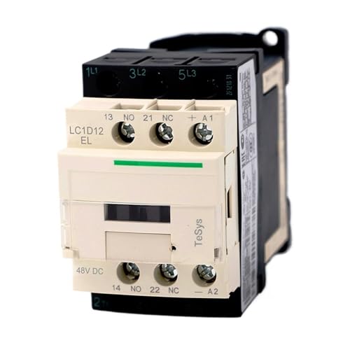 Contacteur LC1D12EL Schneider - Bobine 48V CC et Courant 12A avec 3 Contacts NO