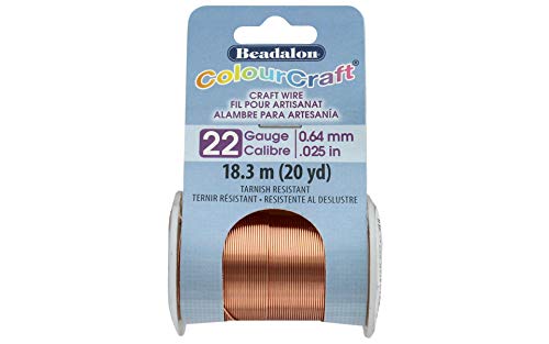 Beadalon ColourCraft Wire 22ga Copper