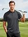 MAGCOMSEN Polo Shirts für Herren Sommer Golf Polohemd Schnelltrocknend Tshirt Casual Altag Arbeitsshirts Dunkelgrau L