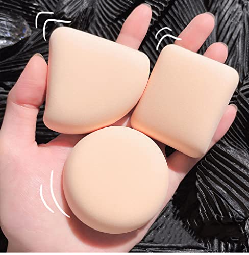 Cosmetic Puff Makeup Sponge Soft Foundation Powder Sponge Puff Beauty Tools for Women Makeup Accessories Dry And Wet Air Cushion Puff Makeup Brush 3 Pieces