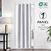 Deconovo Rectangle Blackout Curtain Room Darkening Panel Thermal Insulated Window Treatment Panels Blackout Grommet Drapery for Living Room, Greyish White, 52x63 Inch