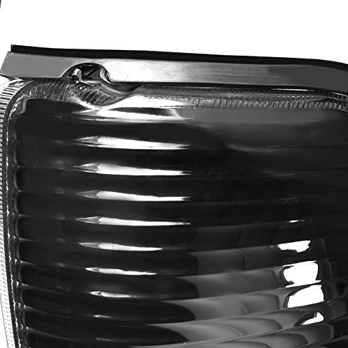 Spec-D Tuning Black Headlights+Corner Lamps Compatible With Ford Econoline Van E150 E250 E350 E540 1992-2006 L+R Pair Assembly #TOP7