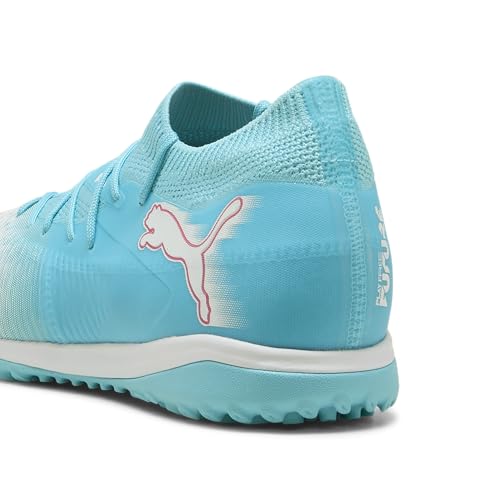 PUMA Puma Men's Future Match Turf Trainer Soccer Cleats, Hero Blue-White-Sunset Pink AH25, 10