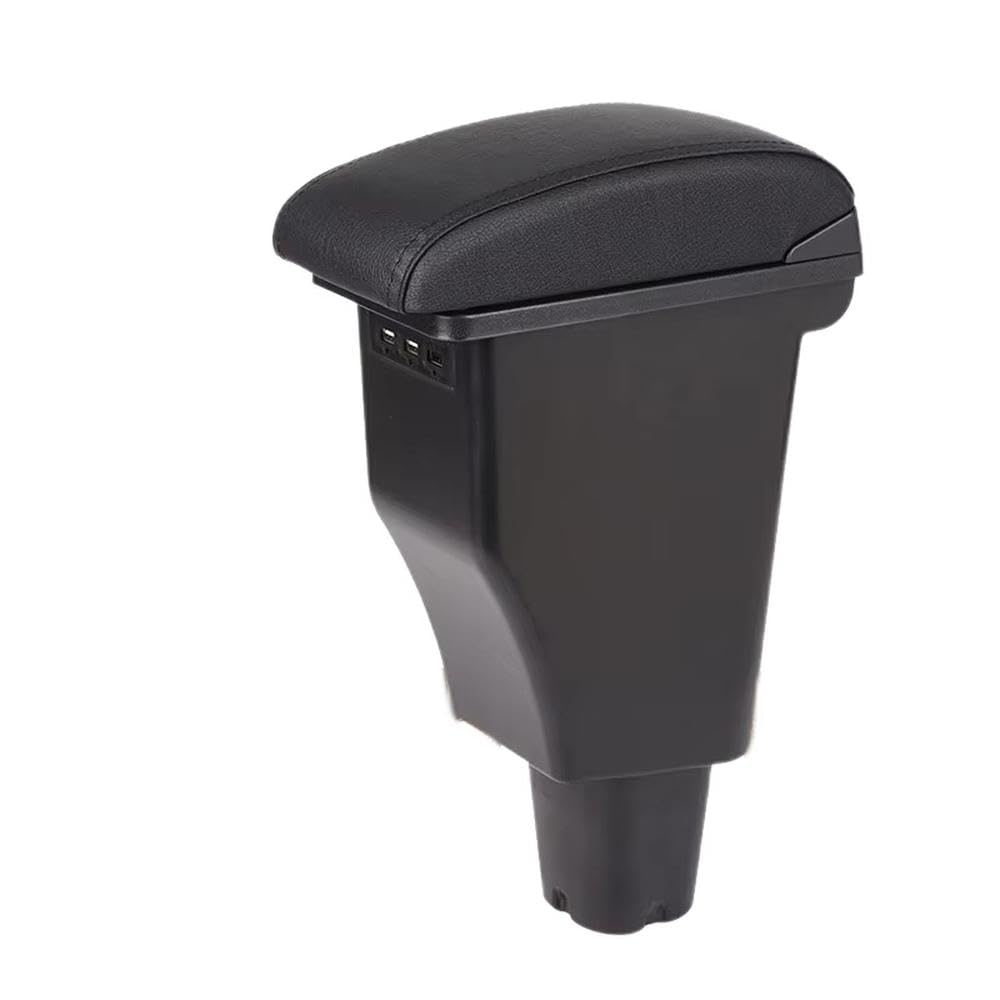 SXQPOCAR Car Armrest Box Center Storage Box Retrofit Parts For Kia Morning For Picanto 2008-2020 Replacement Parts(A2 Black Black line)