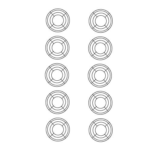 Royalty Essentials 8 Inch Metal Wire Wreath Wire Frame Form Hanger Green 8 Inch Pack of 10