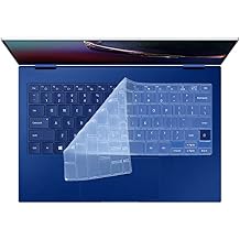 Keyboard Cover Skin Compatible for Samsung Galaxy Book Flex Alpha 2-in-1 13.3" Touch-Screen NP730QCJ-K01US NP930QCG-K01US, Galaxy Book Ion 13.3" NP930XCJ-K01US K02USClear