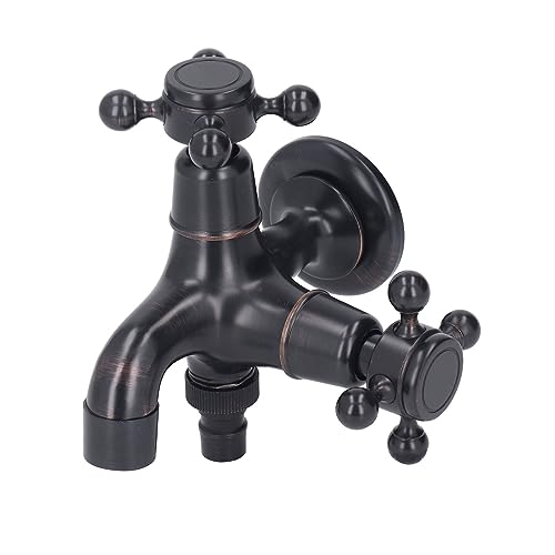 Grifo de lavabo de latón de montaje en pared YWBL-WH con acabado robusto de alta gama 8