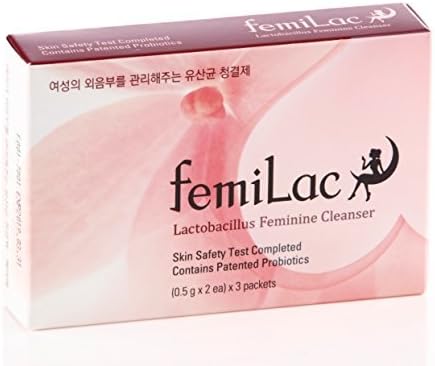Natural Lactobacillus Feminine Cleanser FEMILAC [0.5g x 2ea] x 3 Packets – Skin Safety Test Completed, Eliminates Odor, Relives Feminine Discomfort, Improves Skin Moisture & Elasticity