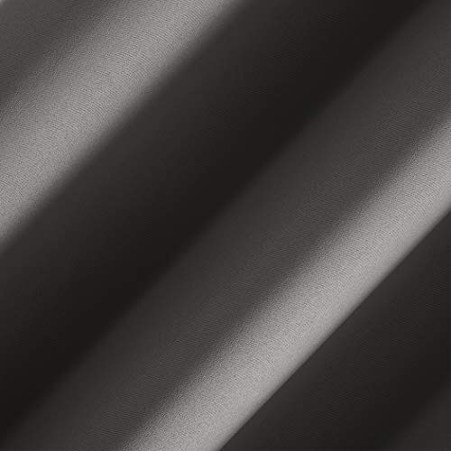 Sun Zero Nordic 2-Pack Theater Grade Extreme 100% Blackout Grommet Curtain Panel Pair, 52" X 84", Gray(“Each Panel Measures 52”X84”. Combined Panel Pair Measures 104”X84”) #TOP4