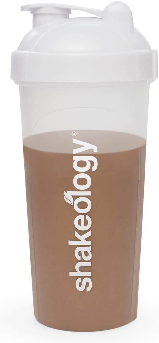 Shakeology Vaso mezclador de proteínas premium, sin BPA, a prueba de fugas, 25 onzas