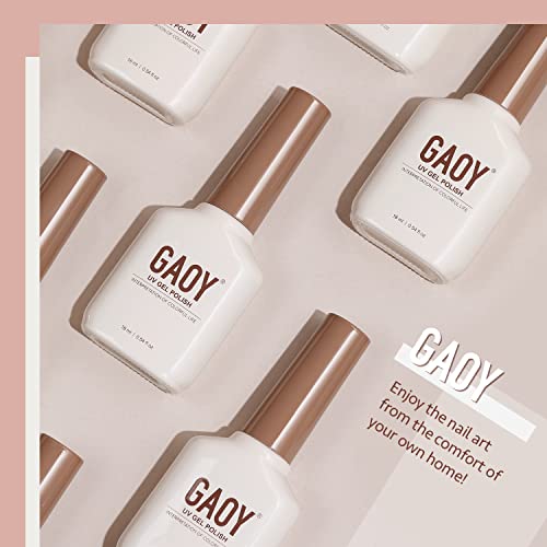 Gaoy Milky White Gel Nail Polish, 16Ml Nude Color 1482 Soak Off Uv Light Cure Gel Polish For Nail Art Diy Manicure At Home #TOP4