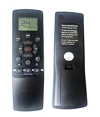 Image of EHOP Compatible Remote Control for Carrier Ac with Flexicool Buttons Ve-235 A (Exactly Same Remote Will Only Work) Black
