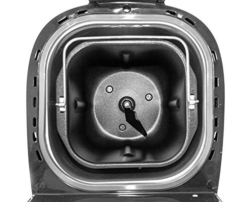 Foto von ROMMELSBACHER Brotbackautomat BA 550-13 Programme, automatisches Zutatenfach, 2 Brotgrößen (700 g / 900 g), einstellbarer Bräunungsgrad in 3 Stufen, auch für glutenfreies Brot, Edelstahl/schwarz