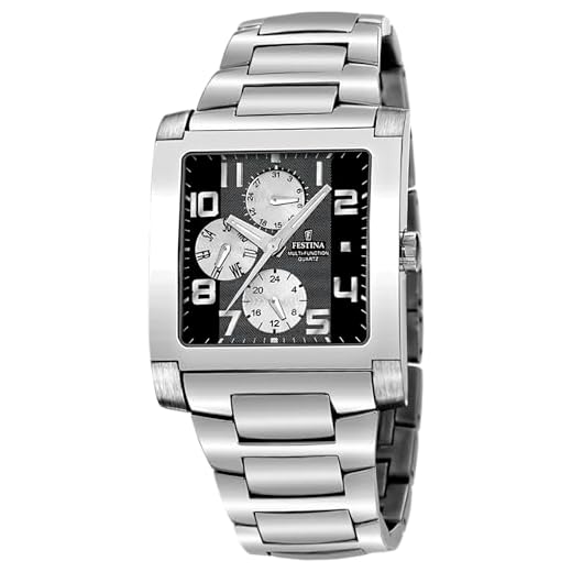 Festina Reloj Hombre F16234/6 Outlet Caja de Acero Inoxidable 316l Plateado Correa de Acero Inoxidable 316l Plateado