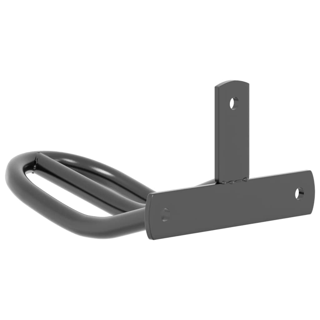 Mangloder - Soporte de pared para trenzas, hierro negro, 13 x 13 x 7,5 cm, para establo, almacenamiento, cuidado, fijación, protección y organización de riendas, trense, cabestro, correa, accesorios