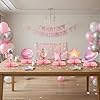 12 Pcs Pink Space Baby Shower Decorations for Girl - Outer Space Girl Party Supplies - Pink Astronaut Rocket Moon Star Centerpieces for Tables - Galaxy Honeycomb Table Decor for Baby Shower #5