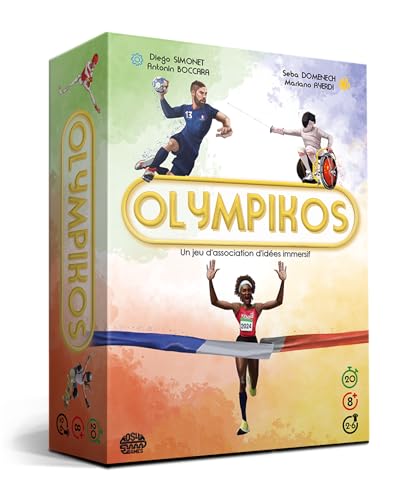 DS4GAMES Blackrock Games OLYMPIKOS - Jeu de société - Version Française - idéal en Famille et Entre Amis - 8 Ans et Plus - Ambiance et Association d'idée - découvrez Les Sports Olympiques