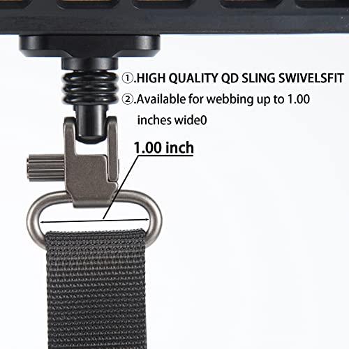 Image of VVAAGG Sling Swivel Mount 1 1.25 1.5 inch Two-Point Sling Attachment Clips