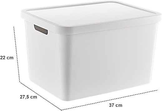 Smartware 3'Lü Set Stafi Kapaklı Kutu Beyaz (4,5-12-18 LT)
