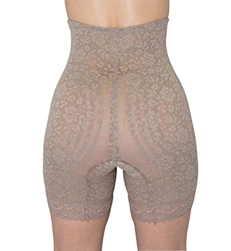 High Waist Lace Leg Shaper | XS–8X | Extra Firm Control | Made in USA | No Roll | Split Crotch | Style 62072