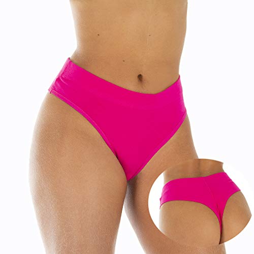 Kit com 10 Calcinhas Cintura Alta Fio Duplo Algodão Lingerie