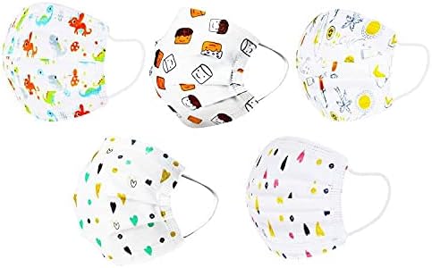 LUCIFER 100 Pcs Disposable 3 Ply Earloop Face Masks, Suitable for Home, School, Office and Outdoors (Multicolor)