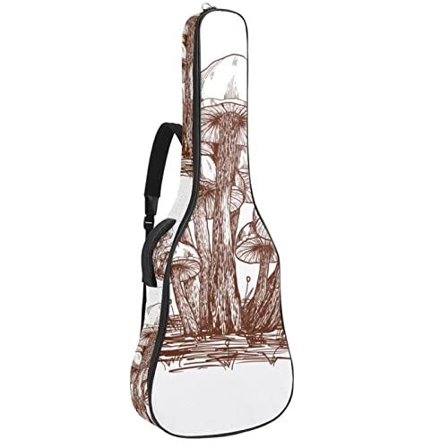 Housse pour guitare acoustique – Motif champignons – 1 cm d’épaisseur – Rembourrage étanche – 101,6 cm – 106,1 cm – 106… - Les Beatles, Paul McCartney, John Lennon, RIngo Starr, George Harrison Housse pour guitare acoustique - Motif champignons - 1 cm d'épaisseur - Rembourrage étanche - 101,6 cm - 106,1 cm - 106…