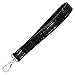 Black Crocodile Wristlet Strap - Handbag Strap - Vegan Faux Leather - 3/4 x 6 Inch Loop With Swivel Clip - 8 Inch Total Length - Handmade by Green Acorn Kitchen