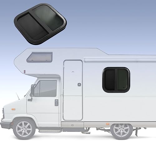 Ventana de aluminio redondeada con vidrio templado de seguridad para autocaravanas 3
