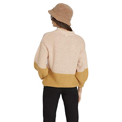 Volcom Women's Junior's The Shevers Sweater Dusty Rose #TOP1