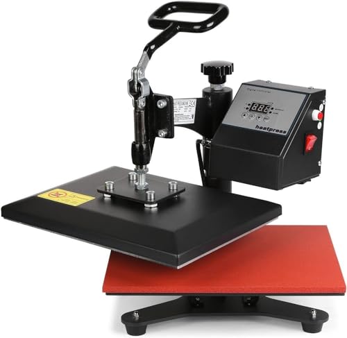 Prensa térmica con control dual y base giratoria 30x23 cm miniatura 2
