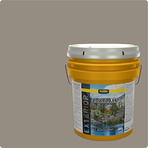 Rodda Paint CASCADIA XL Exterior Velvet All Seasons Paint & Primer in One, 5-Gallon, Artifact