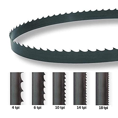 Hojas De Sierra De Cinta Para Madera - Pack De 2 Unidades - Tamaño 1425x6.35x0.35 Mm - Opciones De TPI: 6, 10 O 14 (selecciona TPI Al Comprar)