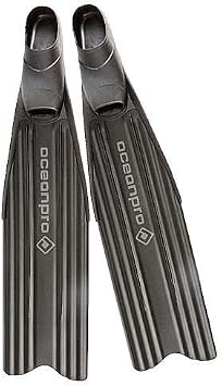 New Oceanic Ocean Pro Enzo Long Blade Free Diving Fins - Size 6-7/Small/Eur 39-40/FBM
