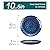 vancasso Starry Dinner Plates, 11 Inch Ceramic Plates, Microwave, Oven and Dishwasher Safe Plates Set of 4, Modern Dinnerware Dishes Set&Scratch Resistant-Blue