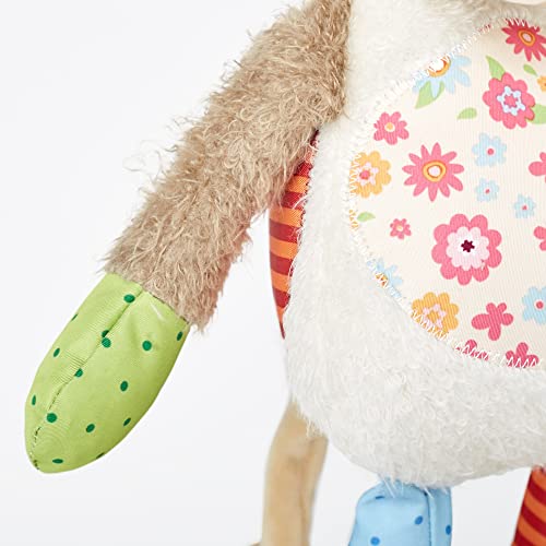 Doudou vache patchwork pour apaiser bébé et enfants de 0 à 8 ans - 4
