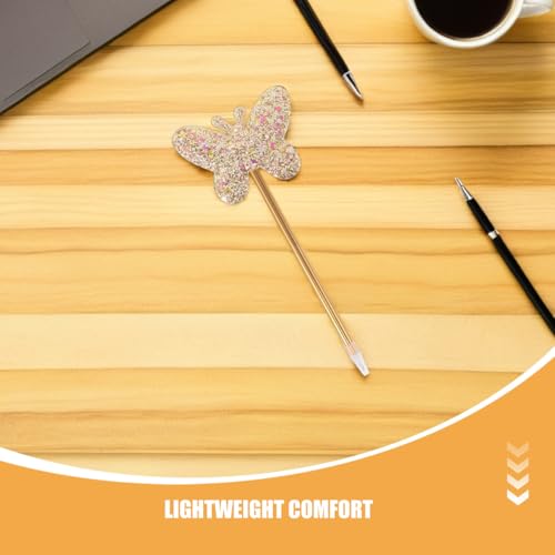 6 bolígrafos con tinta gel punto fino mariposa brillante miniatura 3