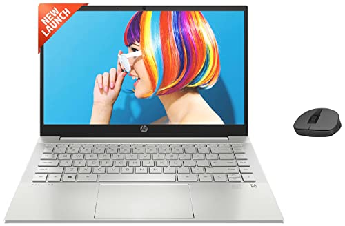 Image of HP Pavilion 14 AMD Ryzen 5 FHD IPS Anti-Glare Display 14 inch(35cm) Laptop & 150 Wireless Mouse with Ergonomic and ambidextrous Design