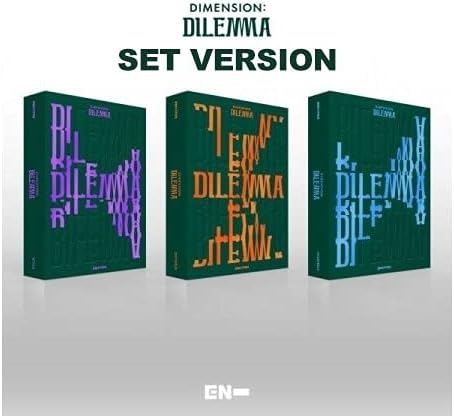 ENHYPEN Dimensión: Dilema 1er Álbum 3 Ver Set CD+1p Póster Plegable En Paquete+Libro De Foto+Libro De Lírica+1p PhotoCard+1p Holograma PhotoCard+1p