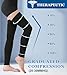 MGANG Thigh High Leg Sleeve 20-30 mmHg Graduated Compression with Grip Top, Medical Compression Stockings for Men and Women, with Varicose Veins, Lymphedema, Swelling & Venous Insufficiency, Black L
