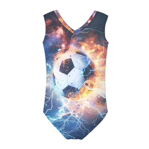 Image of One Piece Swimsuit Girls Kids Bathing Suit V Neck Wide Shoulder Strap Toddler Beach Swimwear for 3-14 Years